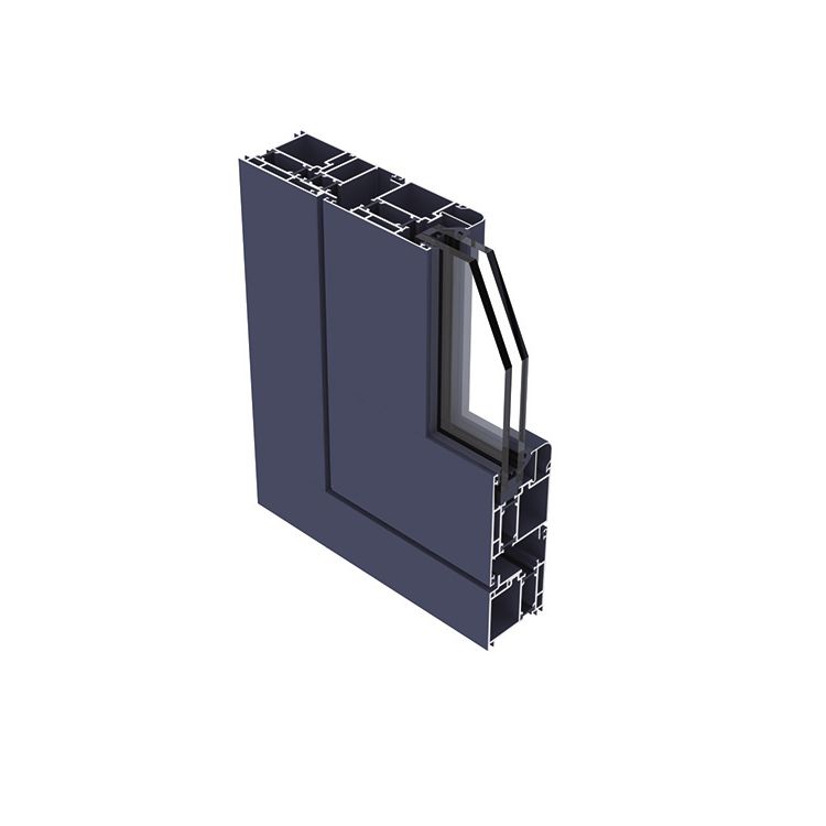 Broken bridge insulated swing door aluminum profiles