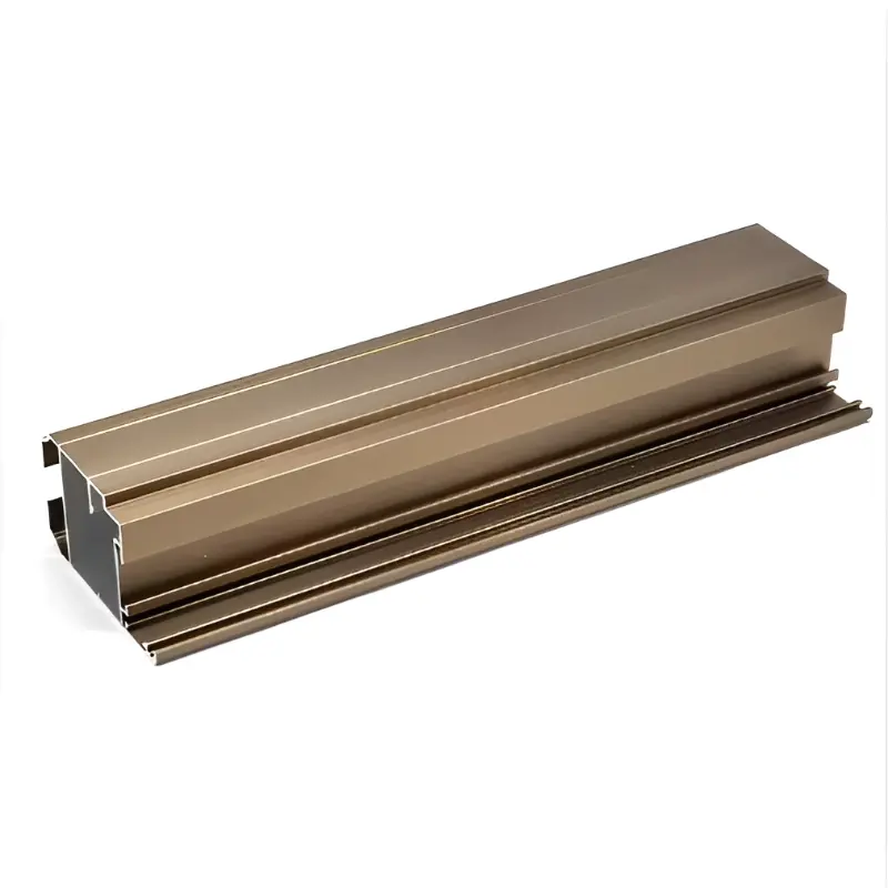 Champagne color architectural aluminum profile